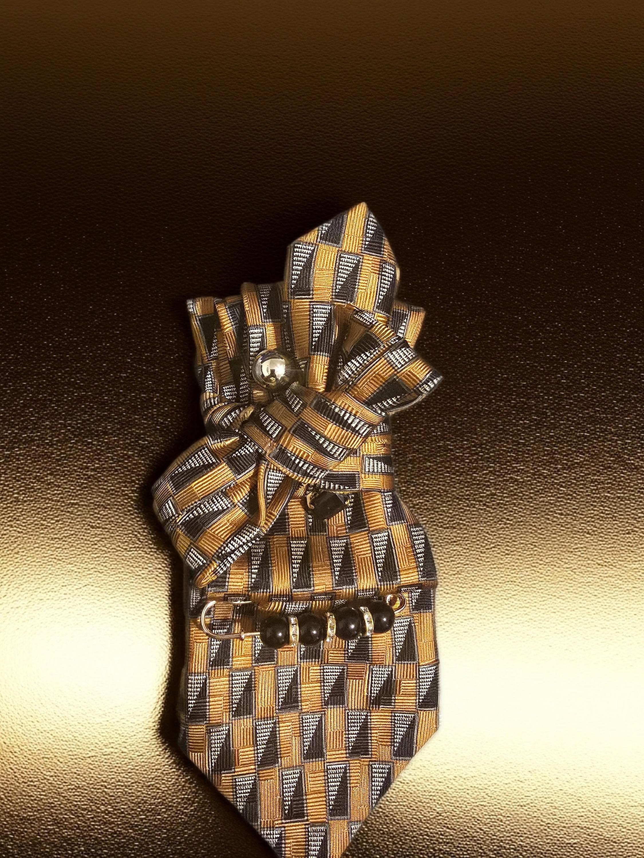 African Inspired Embellished Custom Tie for Women