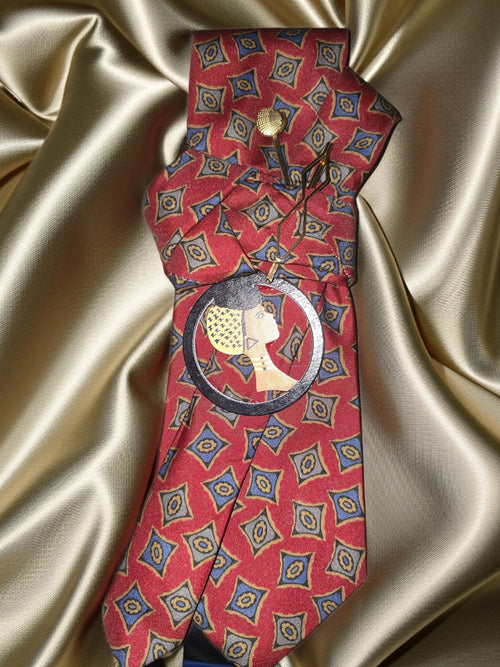 African Inspired Embellished Custom Tie for Women