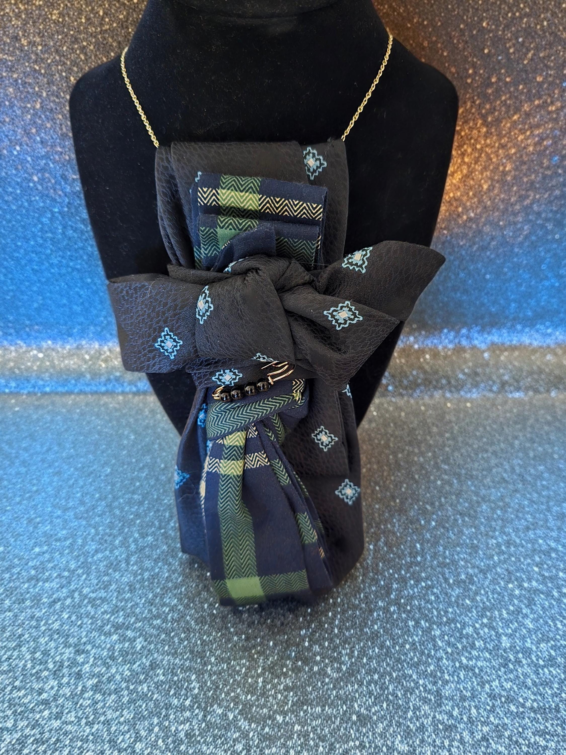 Custom Silk Tie Necklace for Women