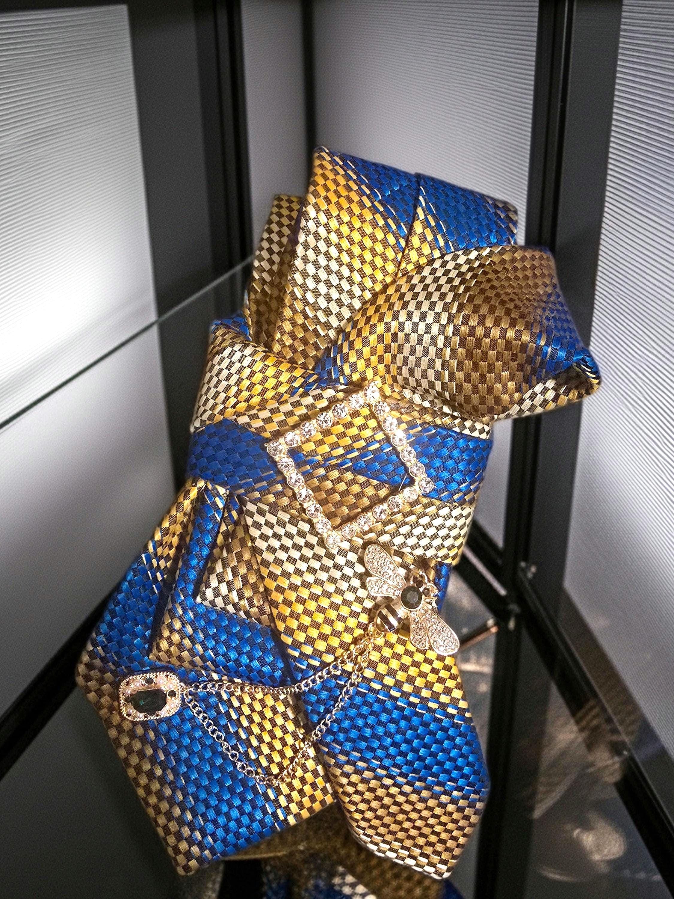 African Inspired Embellished Custom Tie for Women