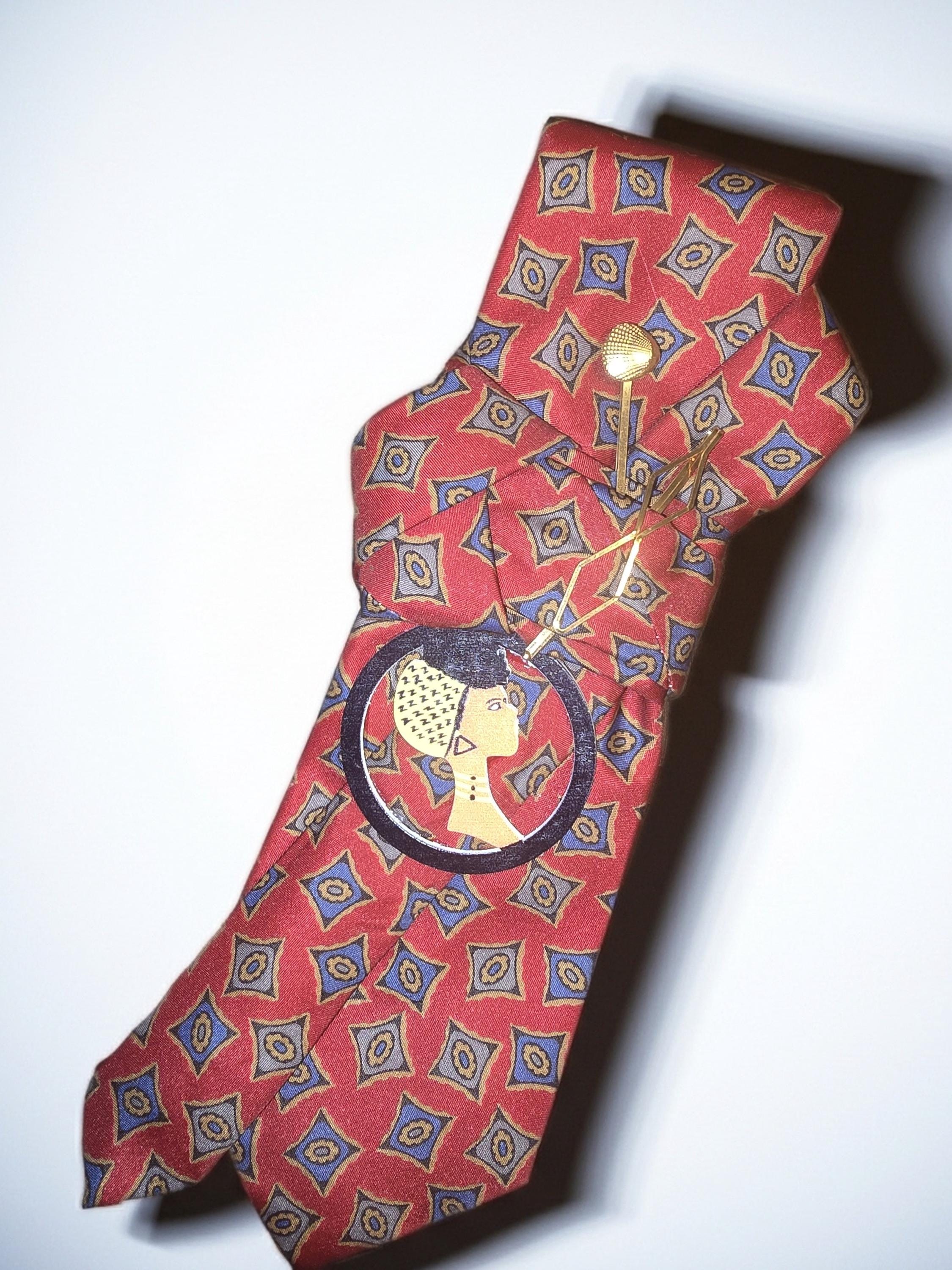 African Inspired Embellished Custom Tie for Women