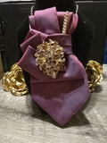 Iridescent Embellished Custom Tie for Women