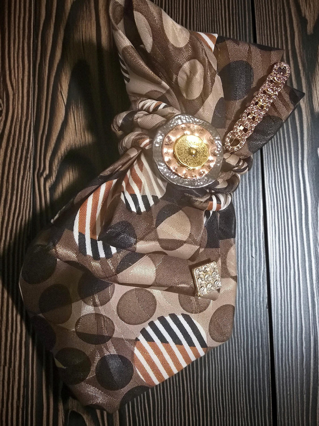 African Inspired Embellished Custom Tie for Women