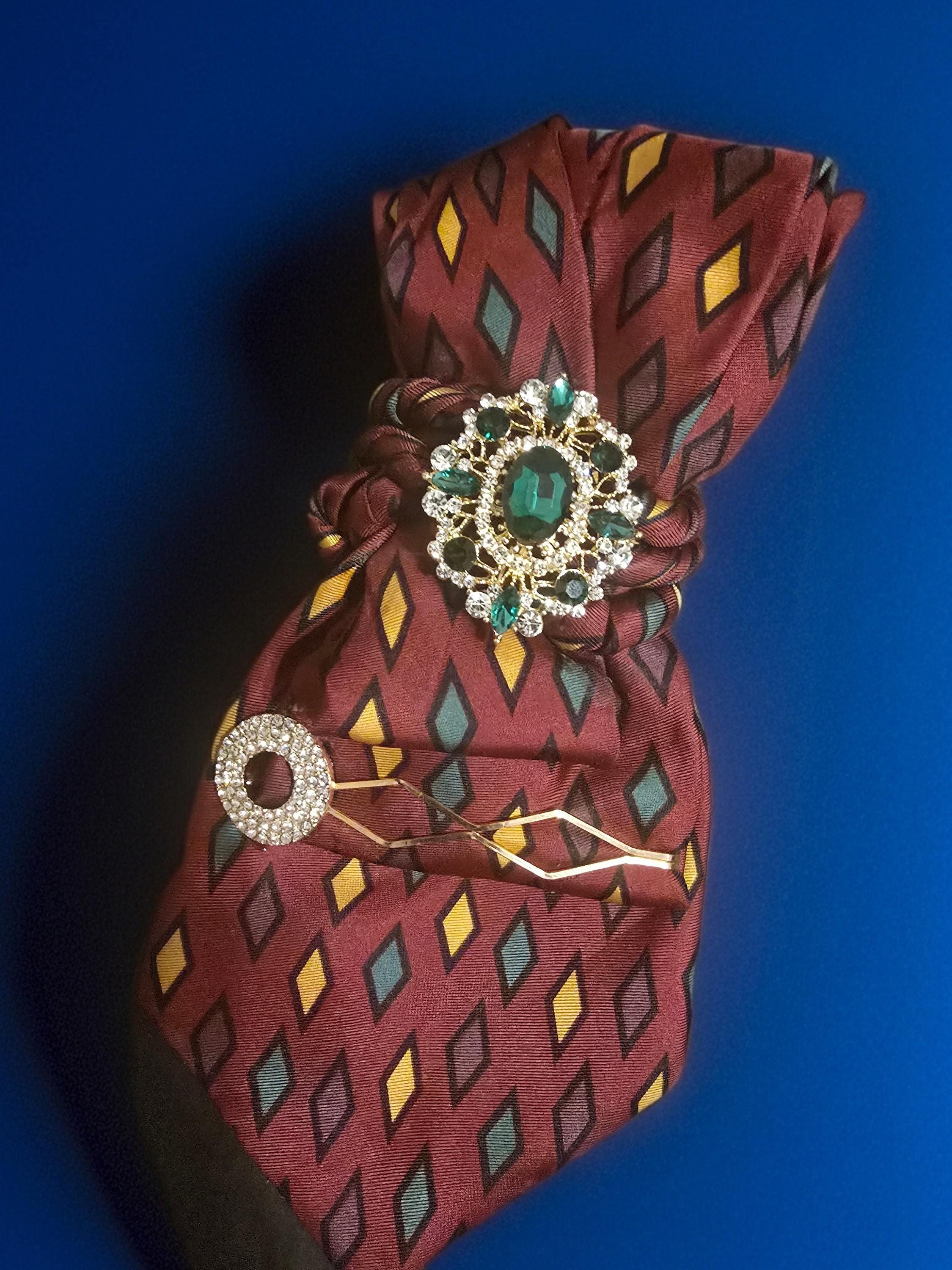 African Inspired Embellished Custom Tie for Women