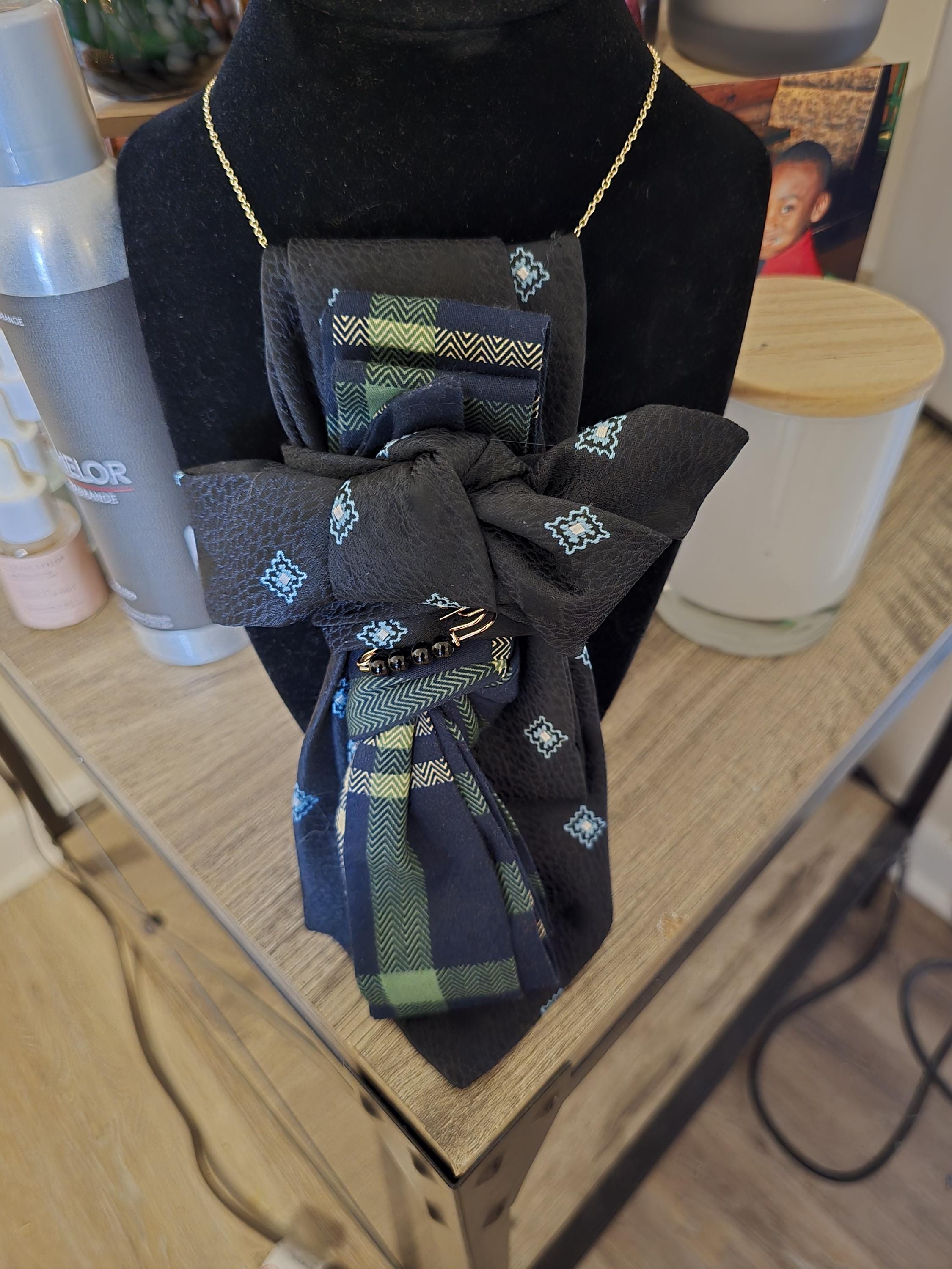 Custom Silk Tie Necklace for Women